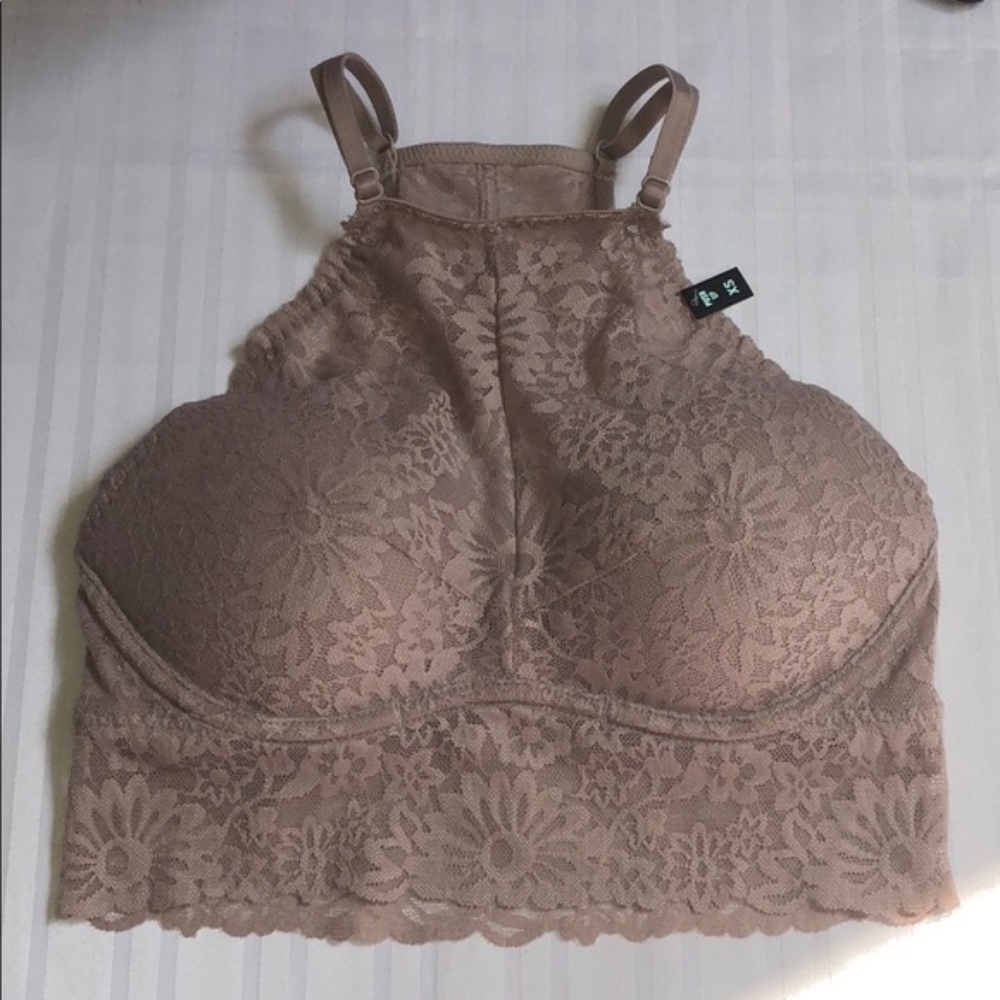 LAST 1!!! New VS Pink High Neck Lace Push Up Bra - Picture 5 of 8